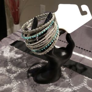 NWT Silver & Turquoise Bangles